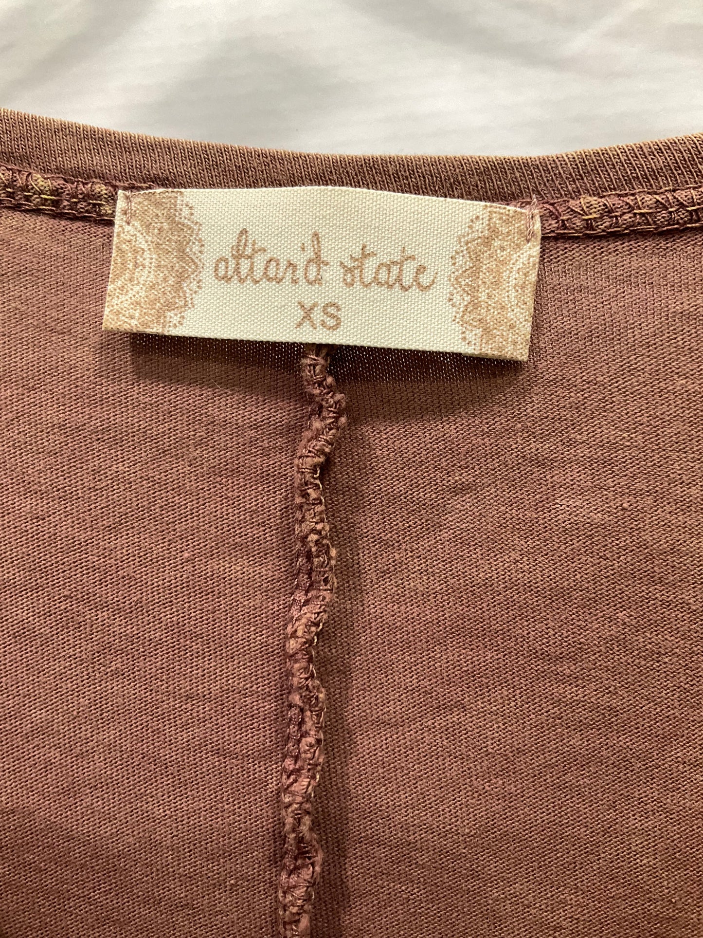 Top Long Sleeve By Altard State In Brown, Size: Xs