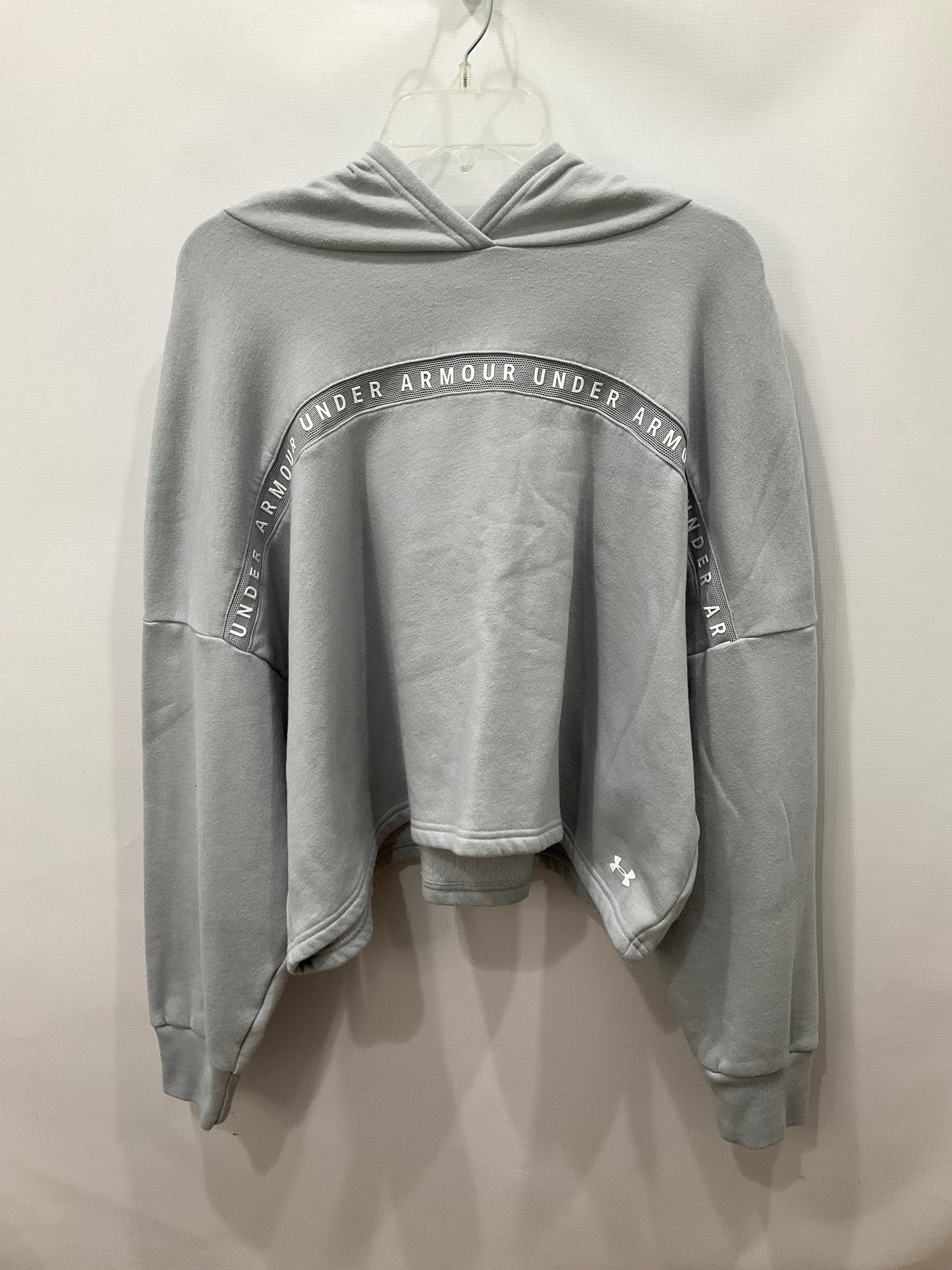 Sweatshirt Hoodie By Under Armour In Grey, Size: Xl