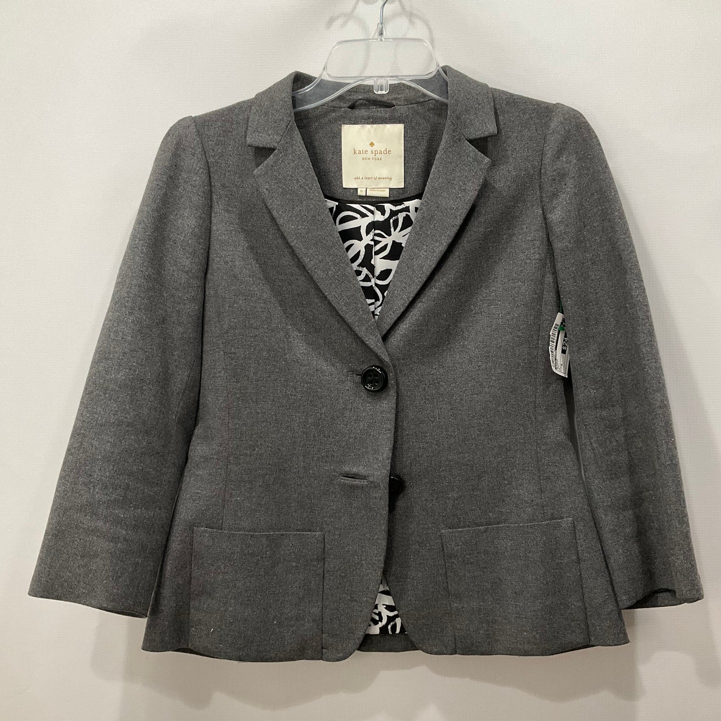 Blazer By Kate Spade In Grey, Size: 6