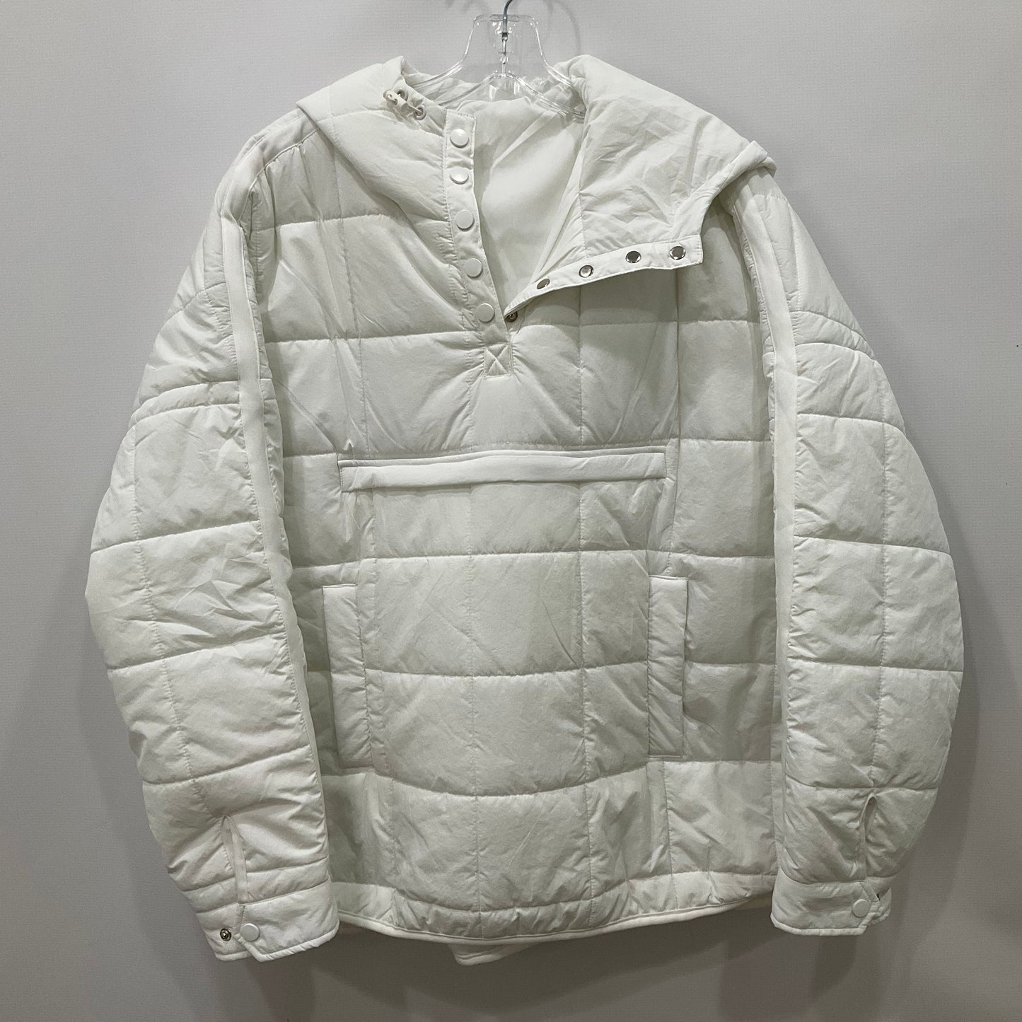 Jacket Puffer & Quilted By Clothes Mentor In White, Size: L