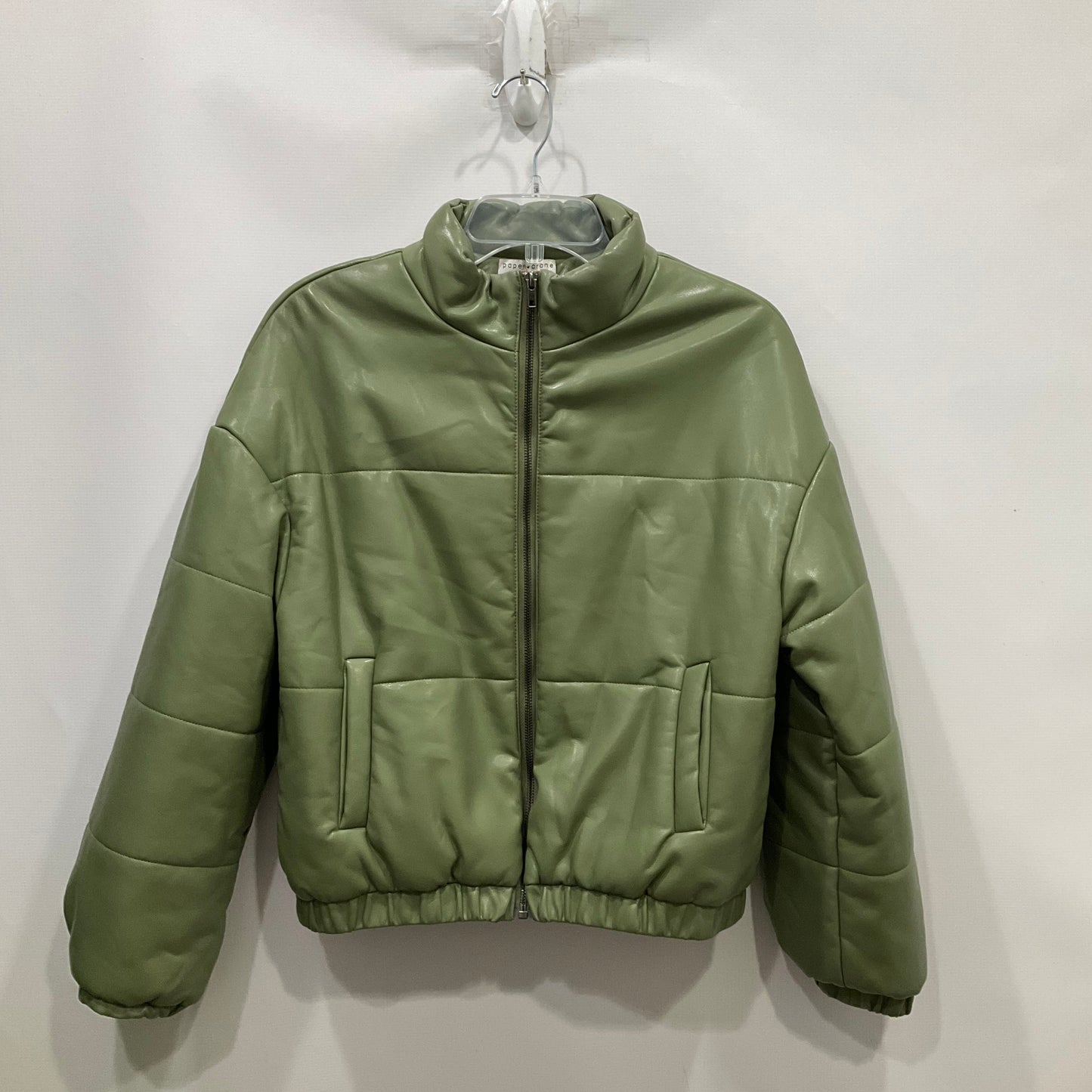 Coat Puffer & Quilted By Paper Crane In Green, Size: S