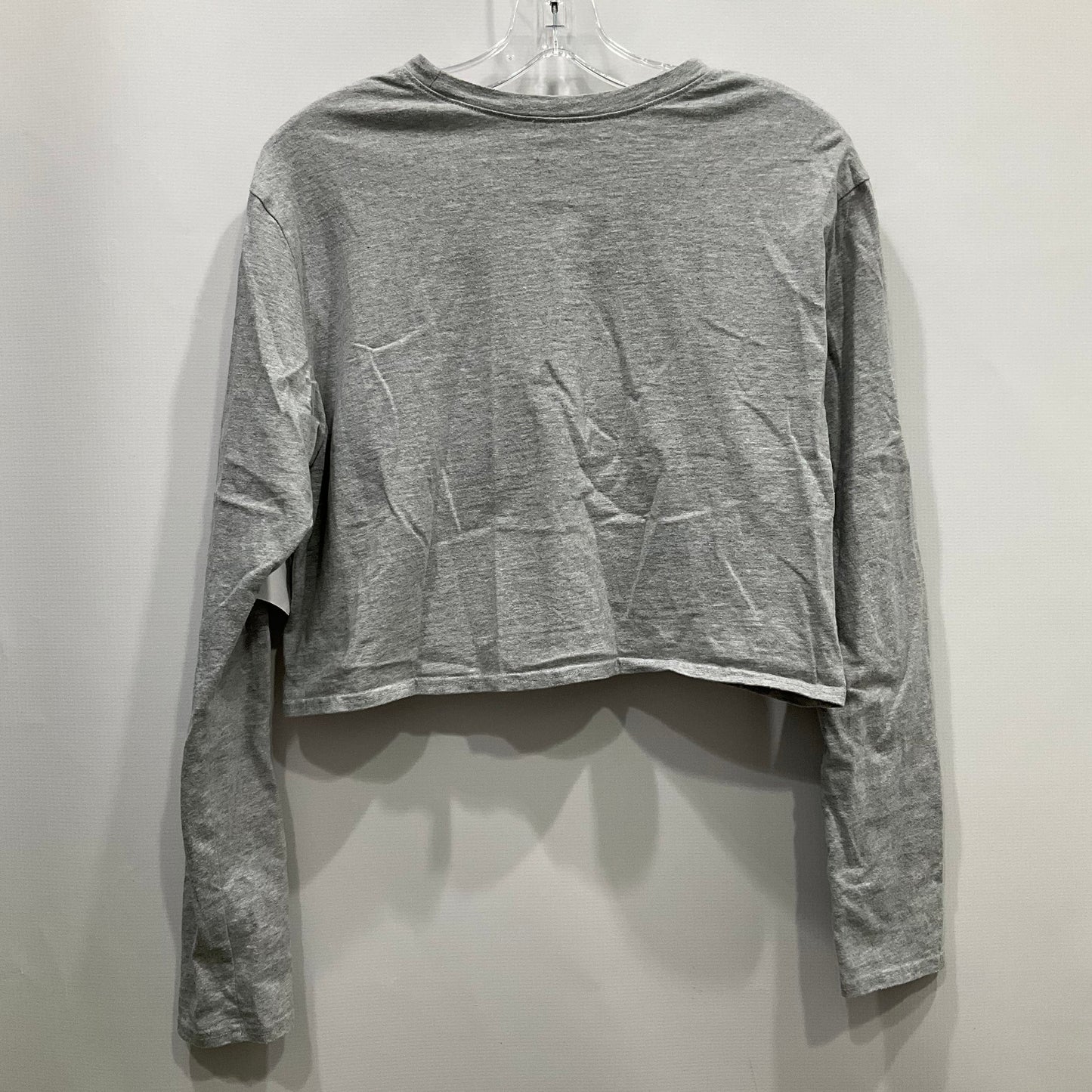 Top Long Sleeve Basic By Open Edit In Grey, Size: S