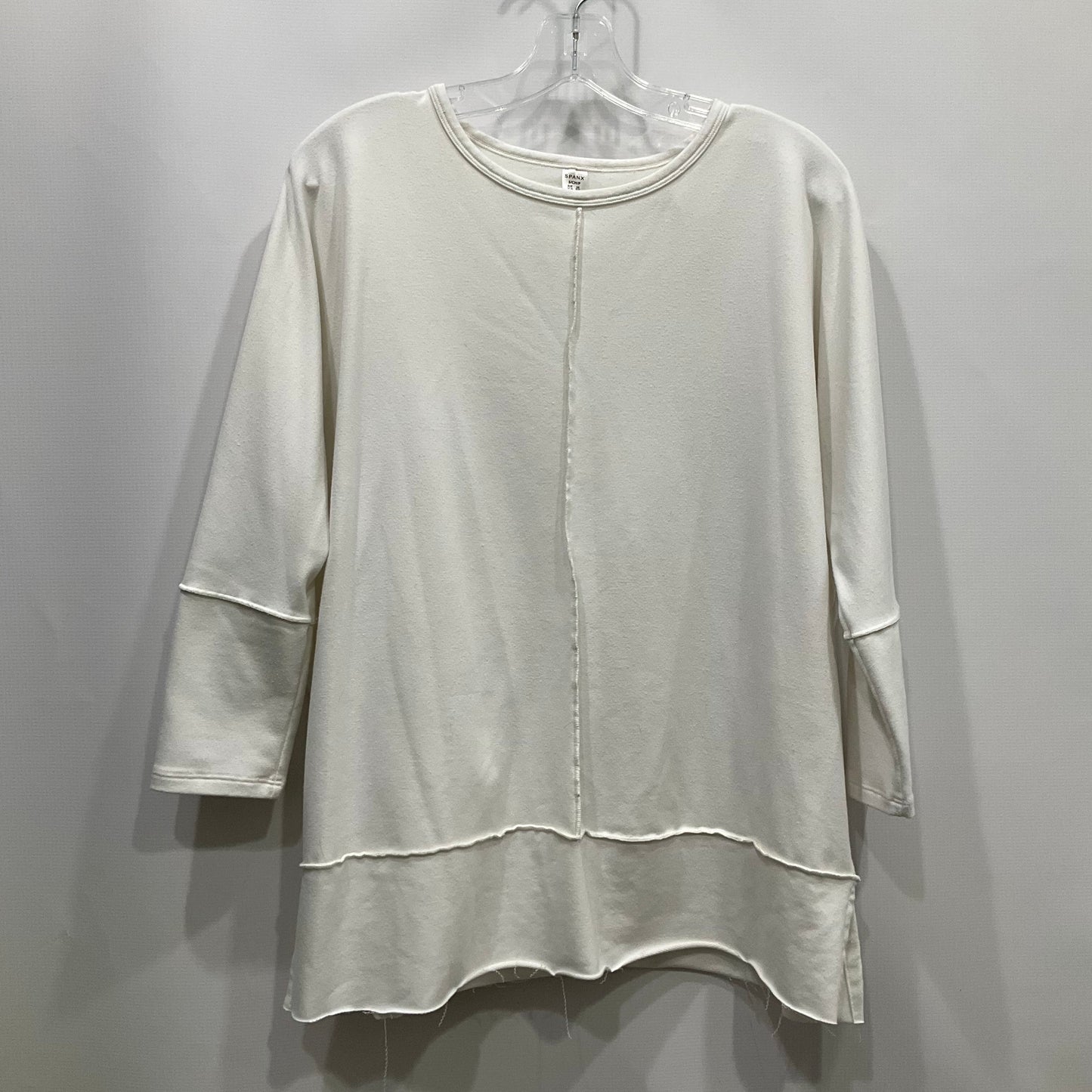 Top Long Sleeve Basic By Spanx In White, Size: S