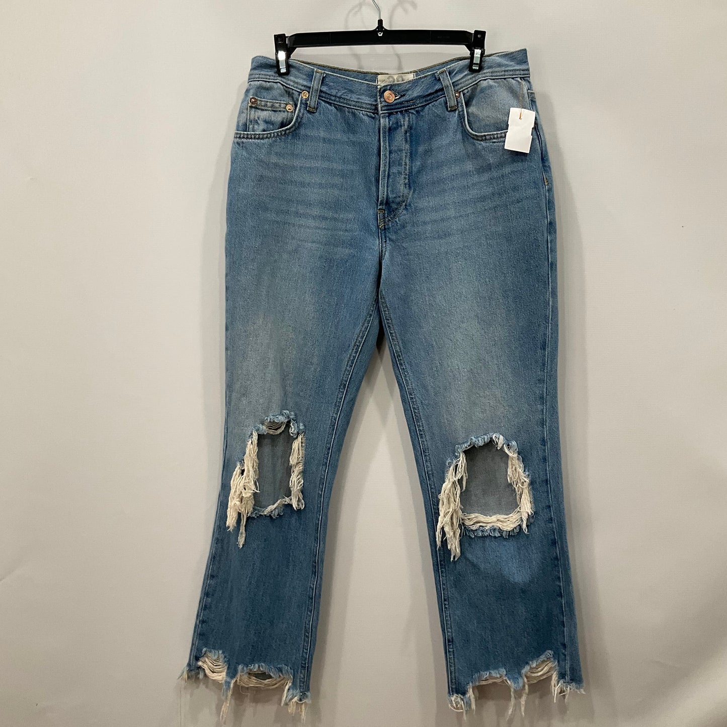 Jeans Straight By Free People In Blue, Size: 6