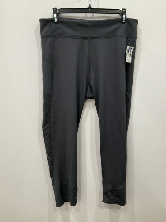 Athletic Leggings By Cmf In Grey, Size: L