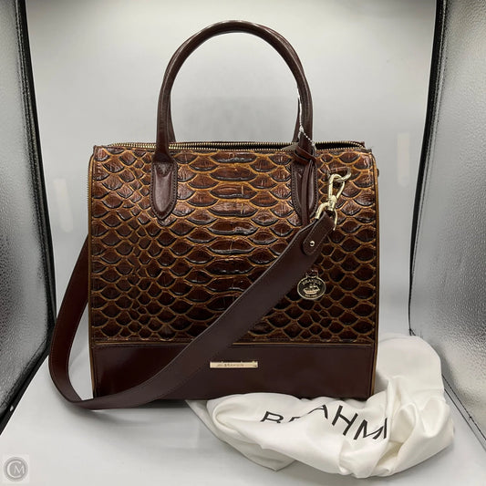 Handbag Designer By Brahmin, Size: Large