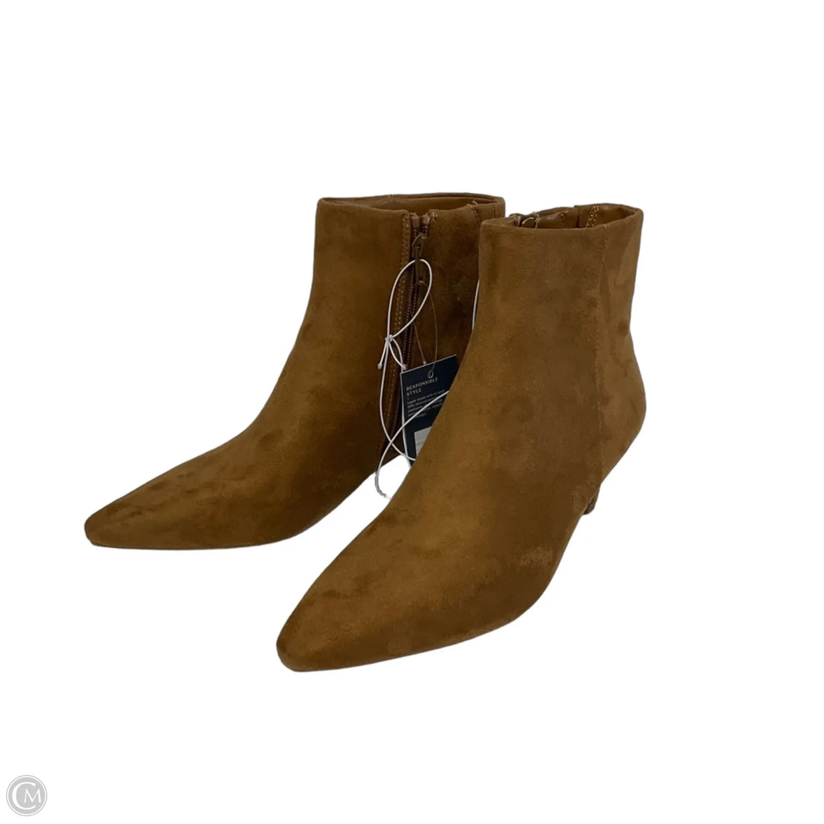 Boots Ankle Heels By Universal Thread In Brown, Size: 8