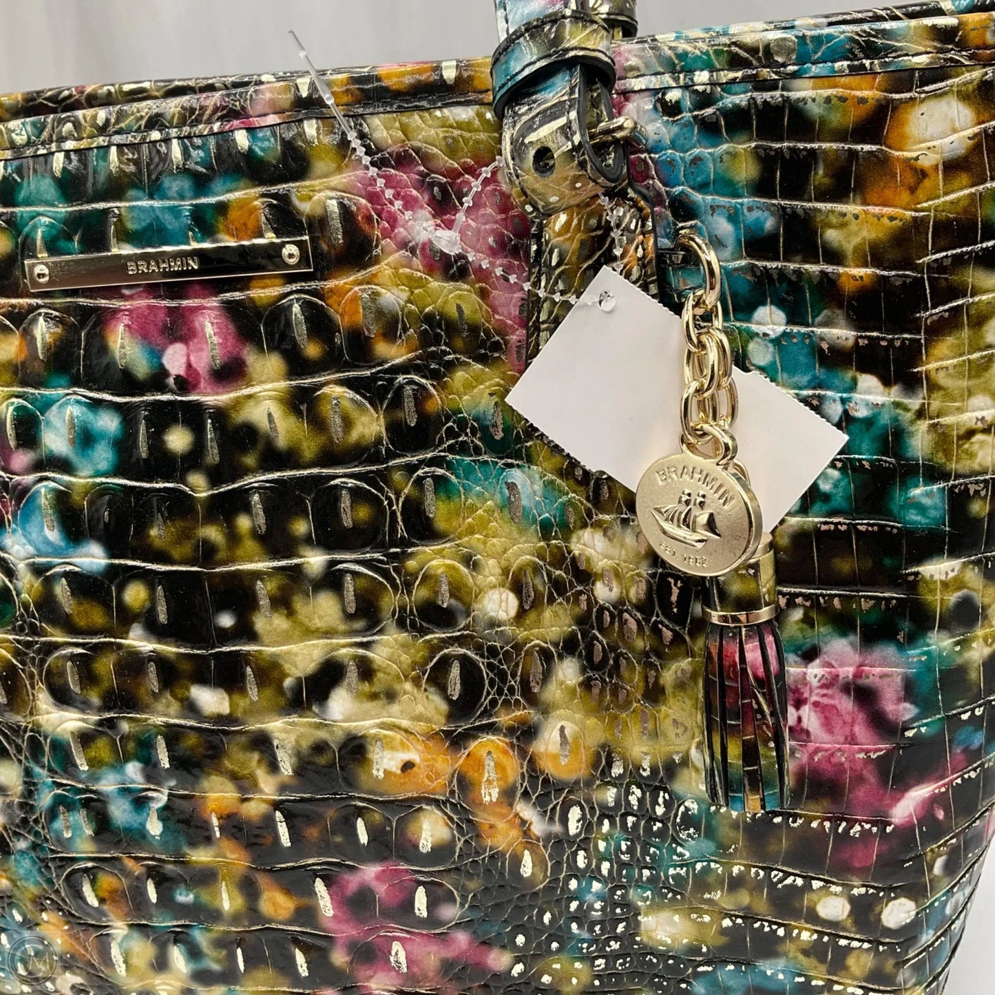 Handbag Designer By Brahmin, Size: Large