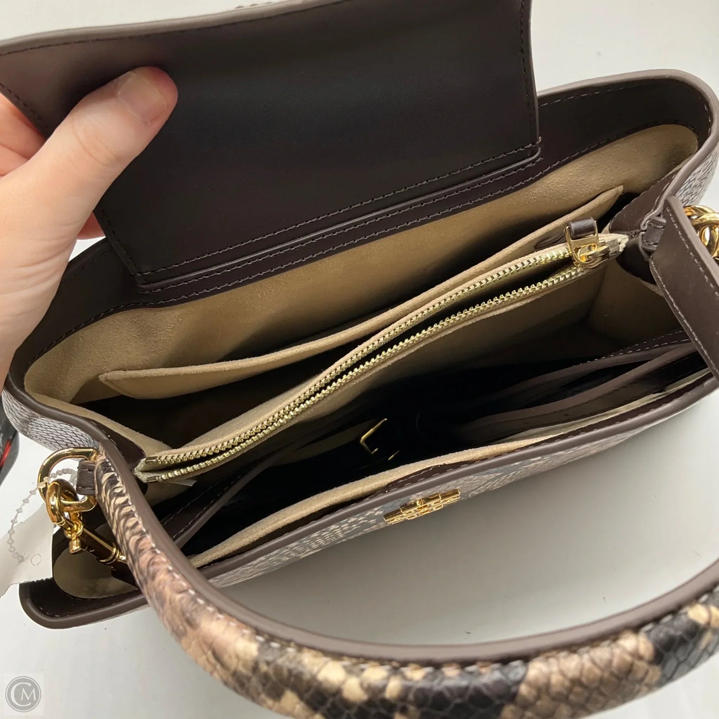 Handbag Designer By Tory Burch, Size: Medium
