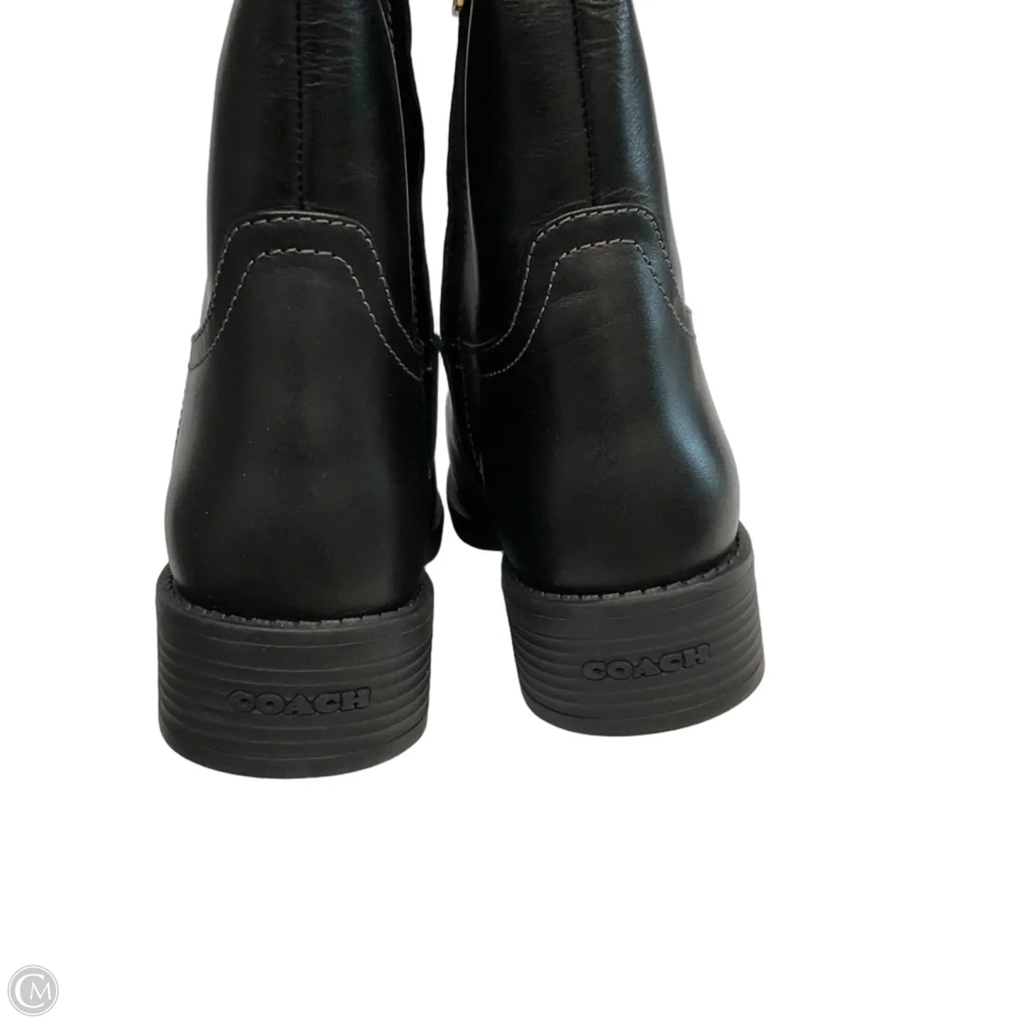 Boots Designer By Coach In Black, Size: 7.5