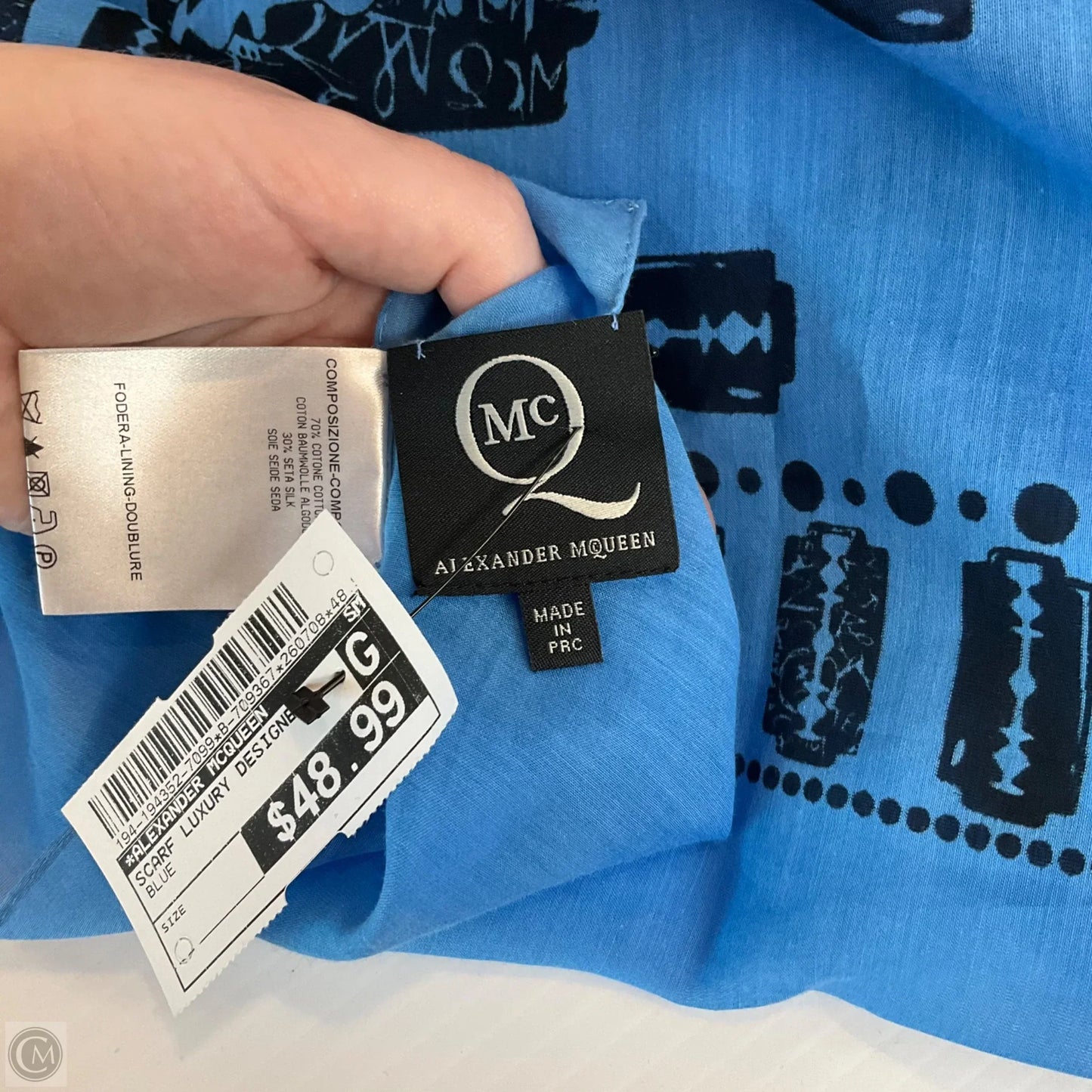 Scarf Luxury Designer By Alexander Mcqueen