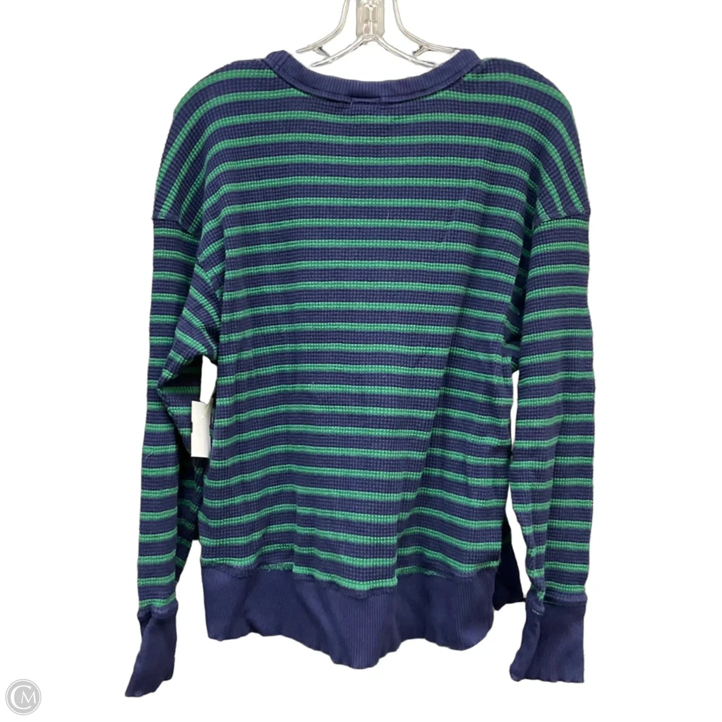 Top Long Sleeve By Offline In Striped Pattern, Size: S