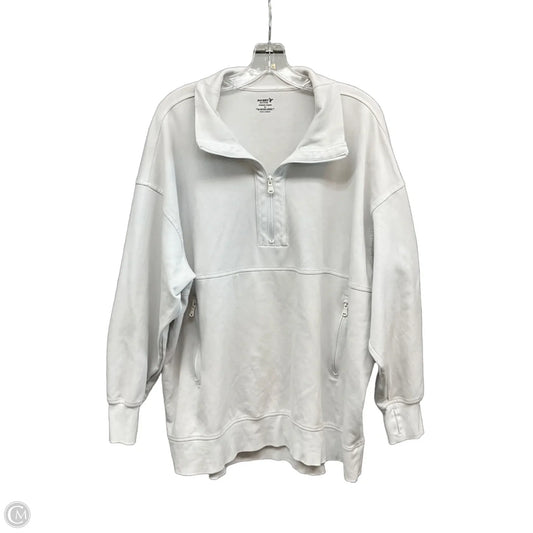 Athletic Top Long Sleeve Collar By Old Navy In Cream, Size: Xl
