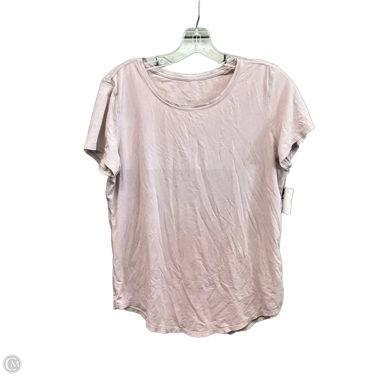 Athletic Top Short Sleeve By Lululemon In Pink, Size: M