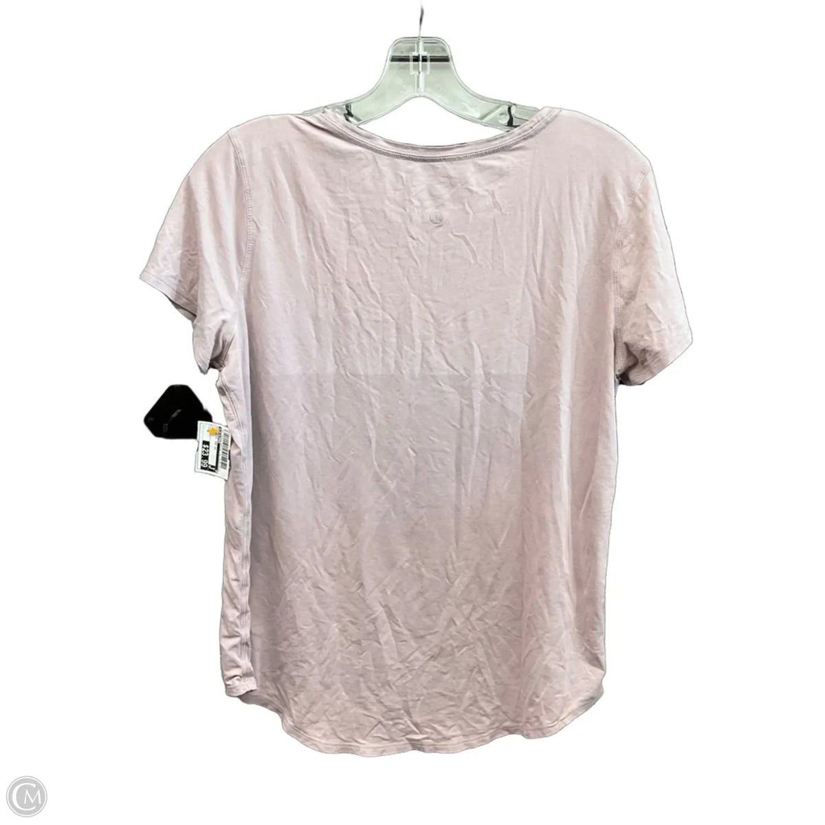 Athletic Top Short Sleeve By Lululemon In Pink, Size: M