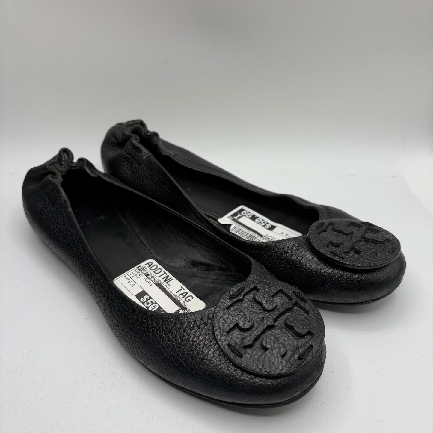 Shoes Flats By Tory Burch In Black, Size: 8.5