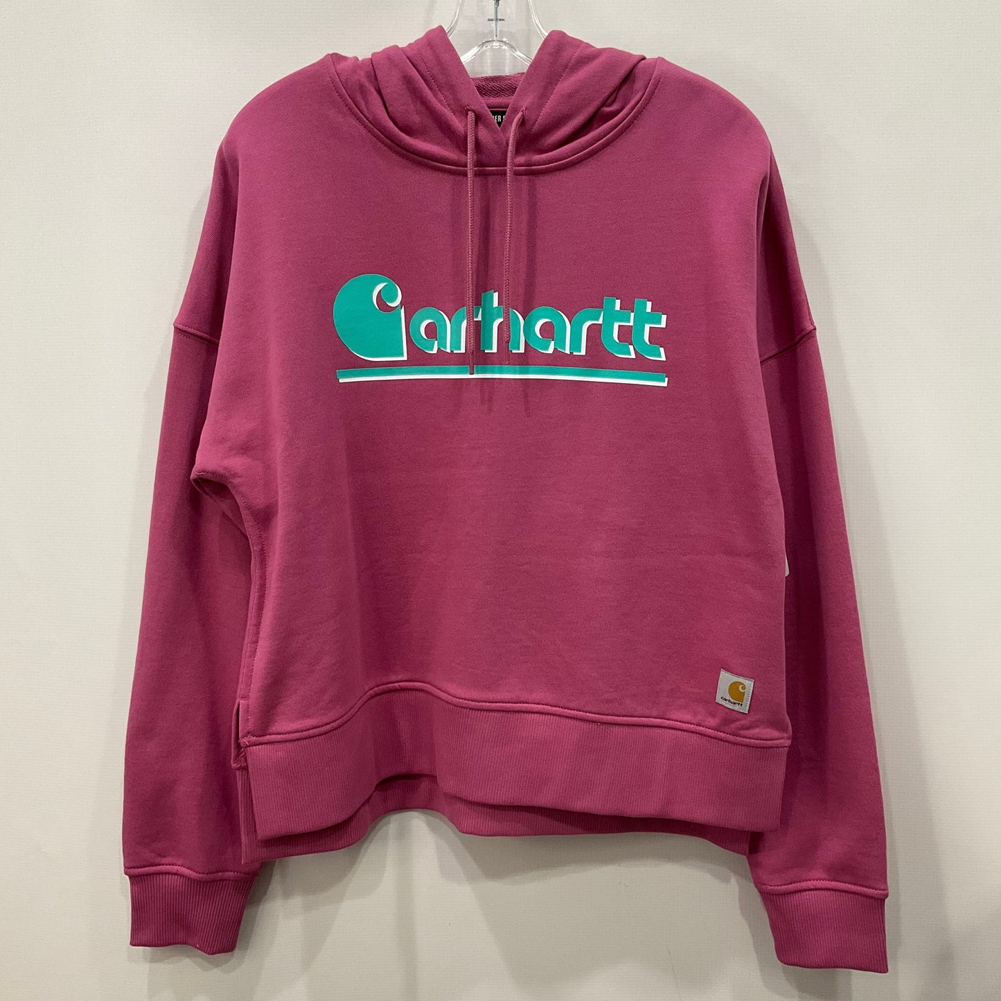 Sweatshirt Hoodie By Carhartt In Pink, Size: S