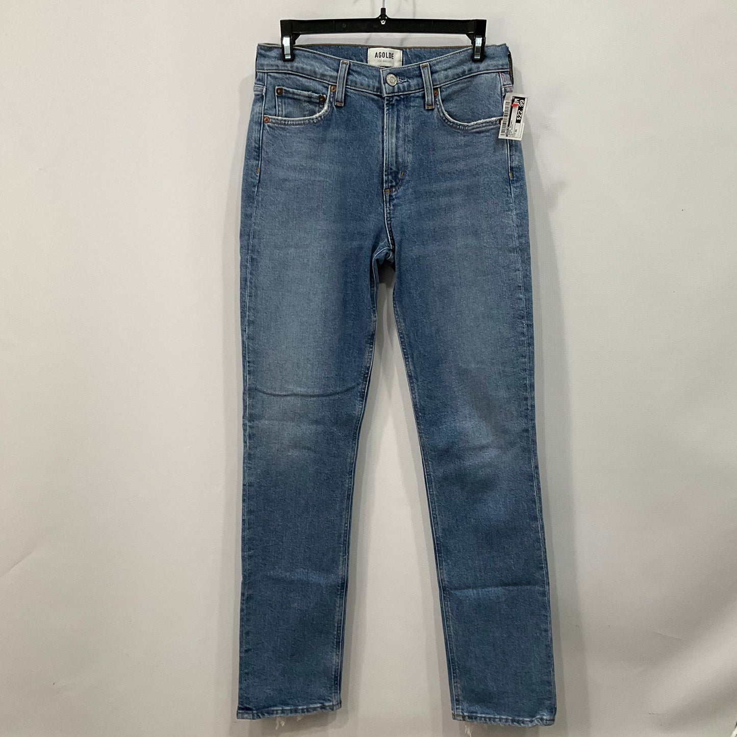 Jeans Skinny By Agolde In Blue Denim, Size: 4