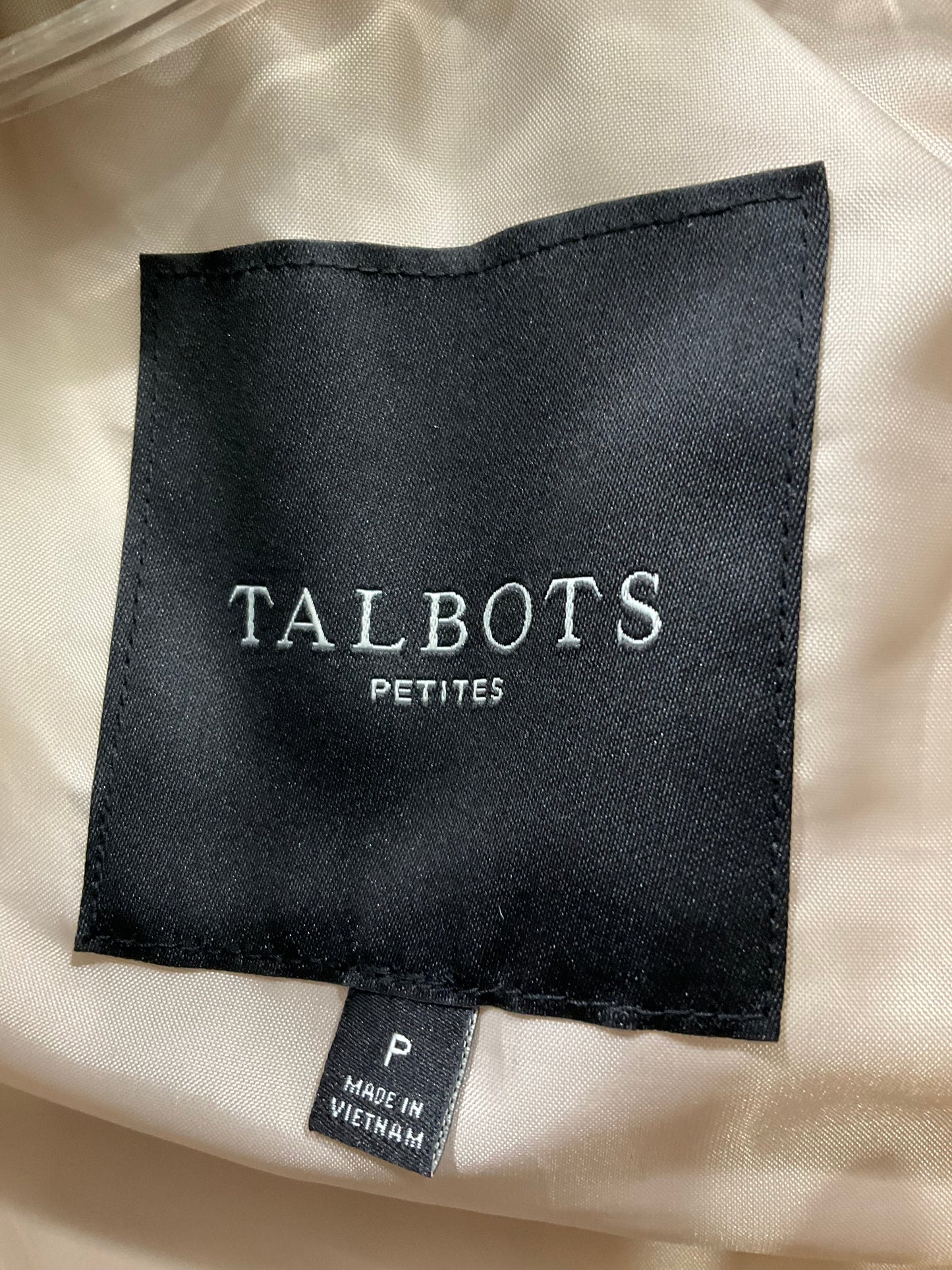 Vest Puffer & Quilted By Talbots In Tan, Size: S