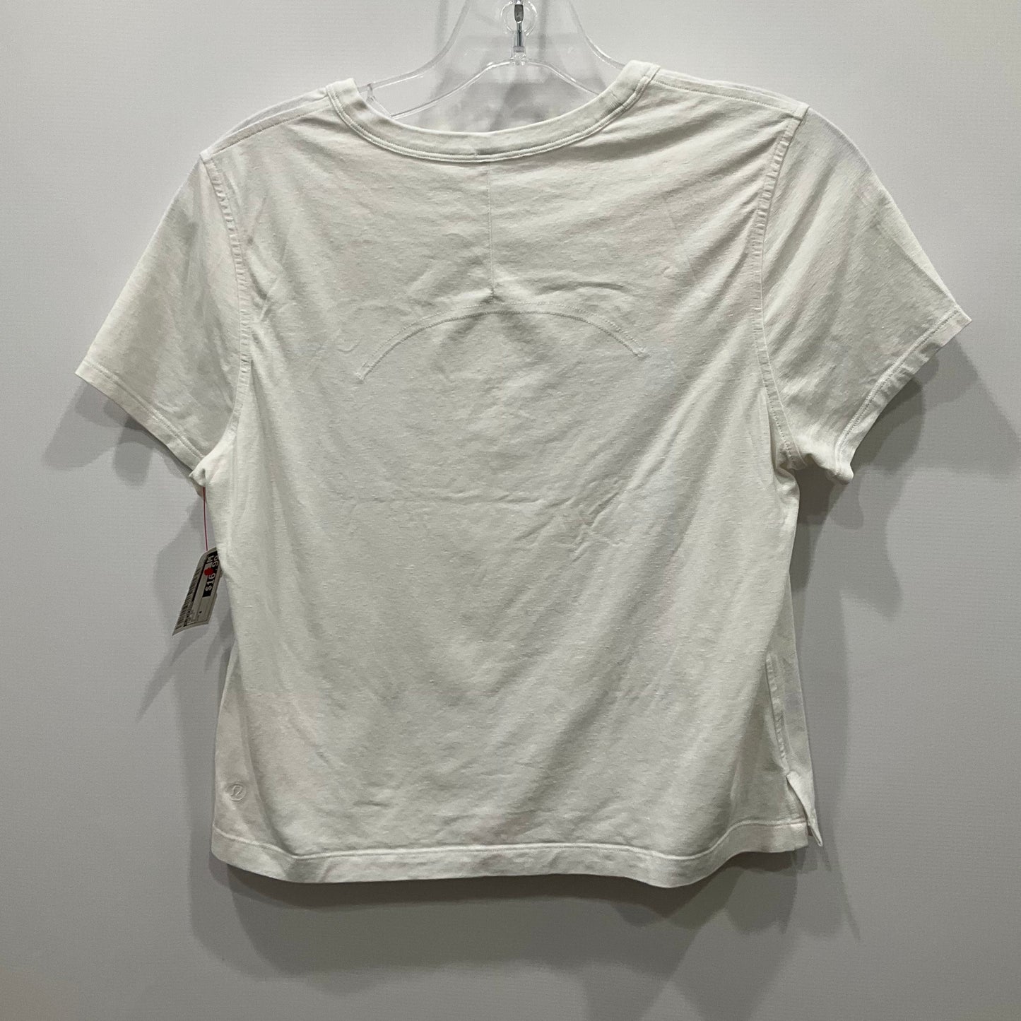 Top Short Sleeve By Lululemon In White, Size: 4