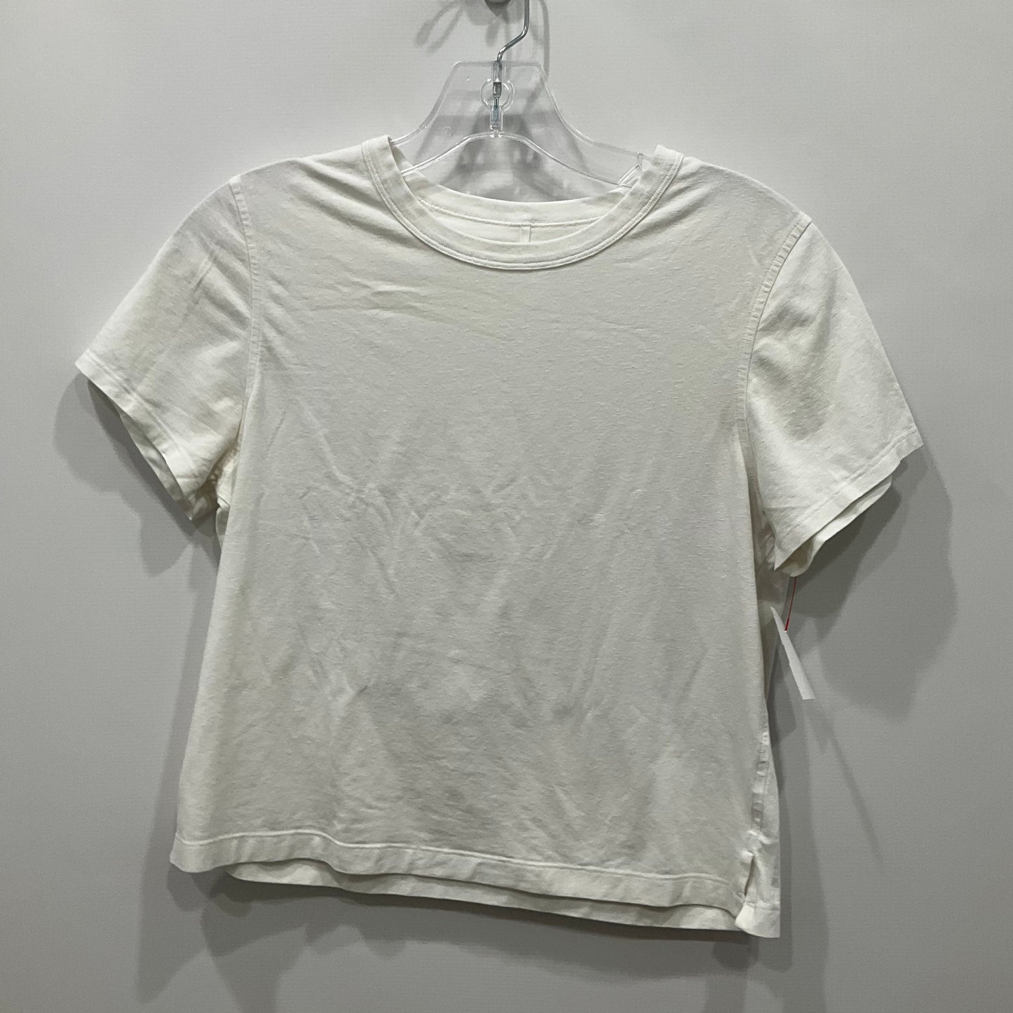 Top Short Sleeve By Lululemon In White, Size: 4