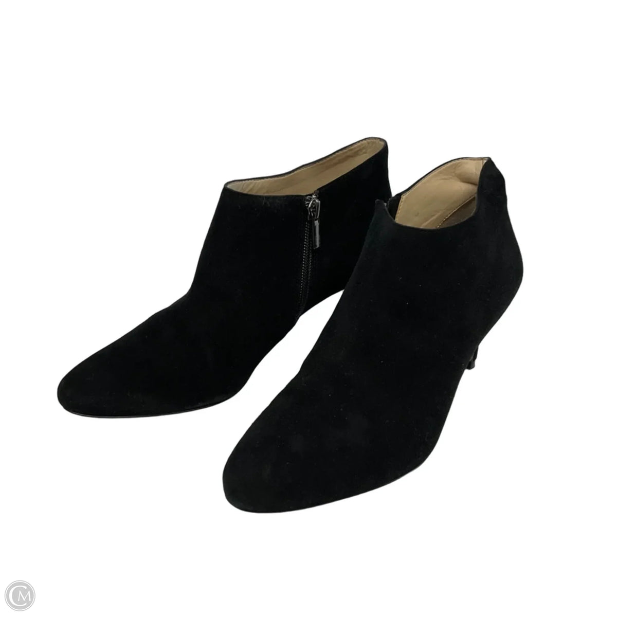 Boots Ankle Heels By Cmc In Black, Size: 6.5