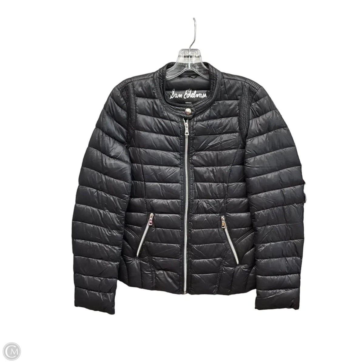 Jacket Puffer & Quilted By Sam Edelman In Black, Size: S