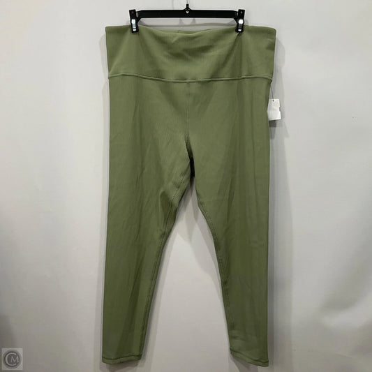 Athletic Leggings By Athleta In Green, Size: 2x