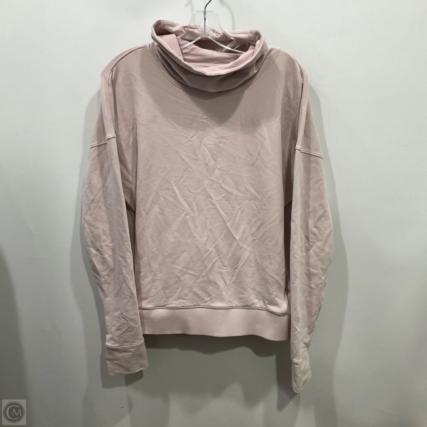 Athletic Top Long Sleeve Collar By Lululemon In Pink, Size: 6