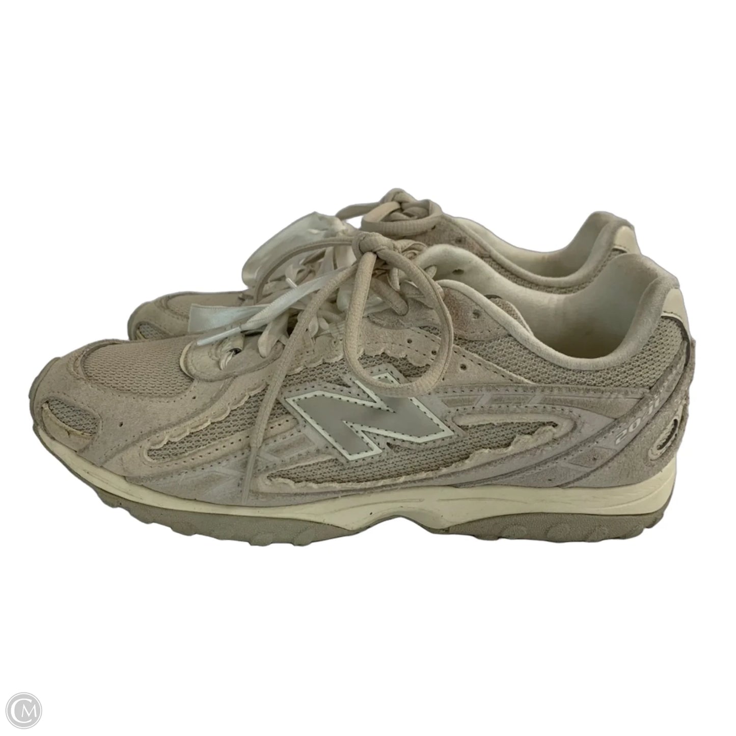 Shoes Sneakers By New Balance In Green & Grey, Size: 7.5