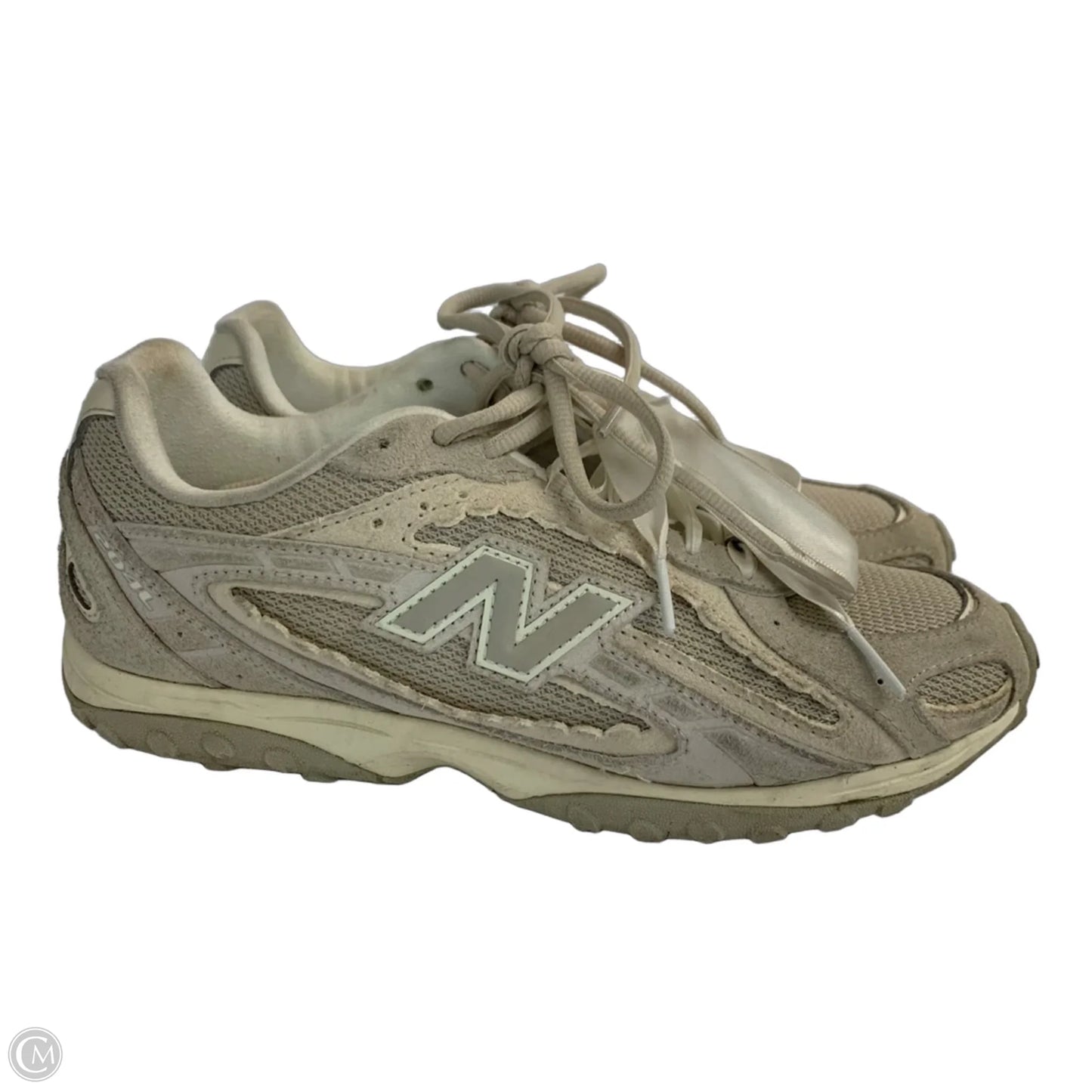 Shoes Sneakers By New Balance In Green & Grey, Size: 7.5