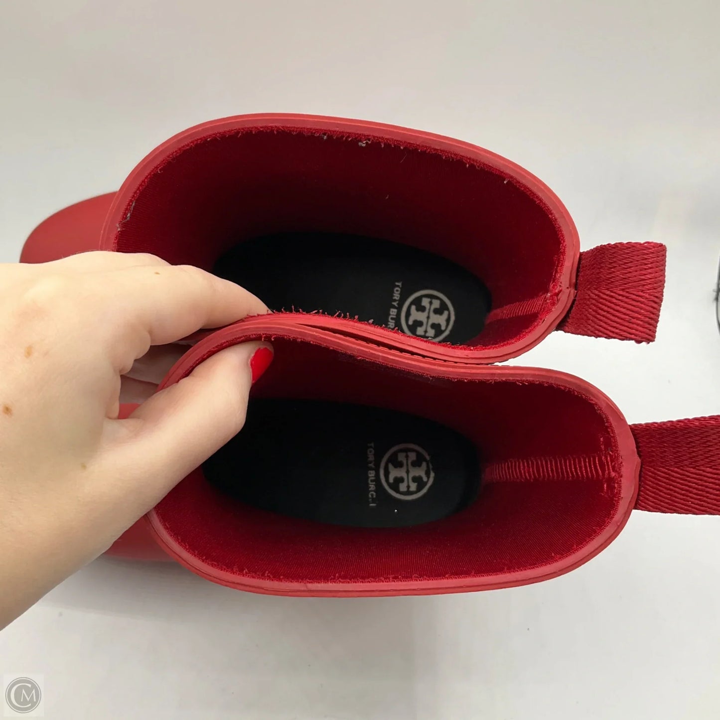 Boots Designer By Tory Burch In Red, Size: 5