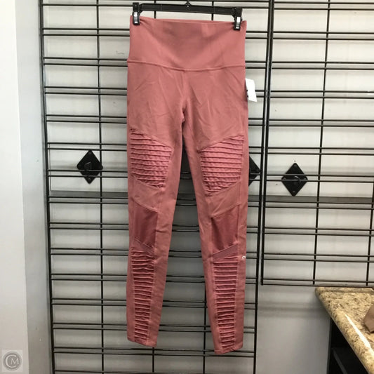 Athletic Leggings By Alo In Pink, Size: S