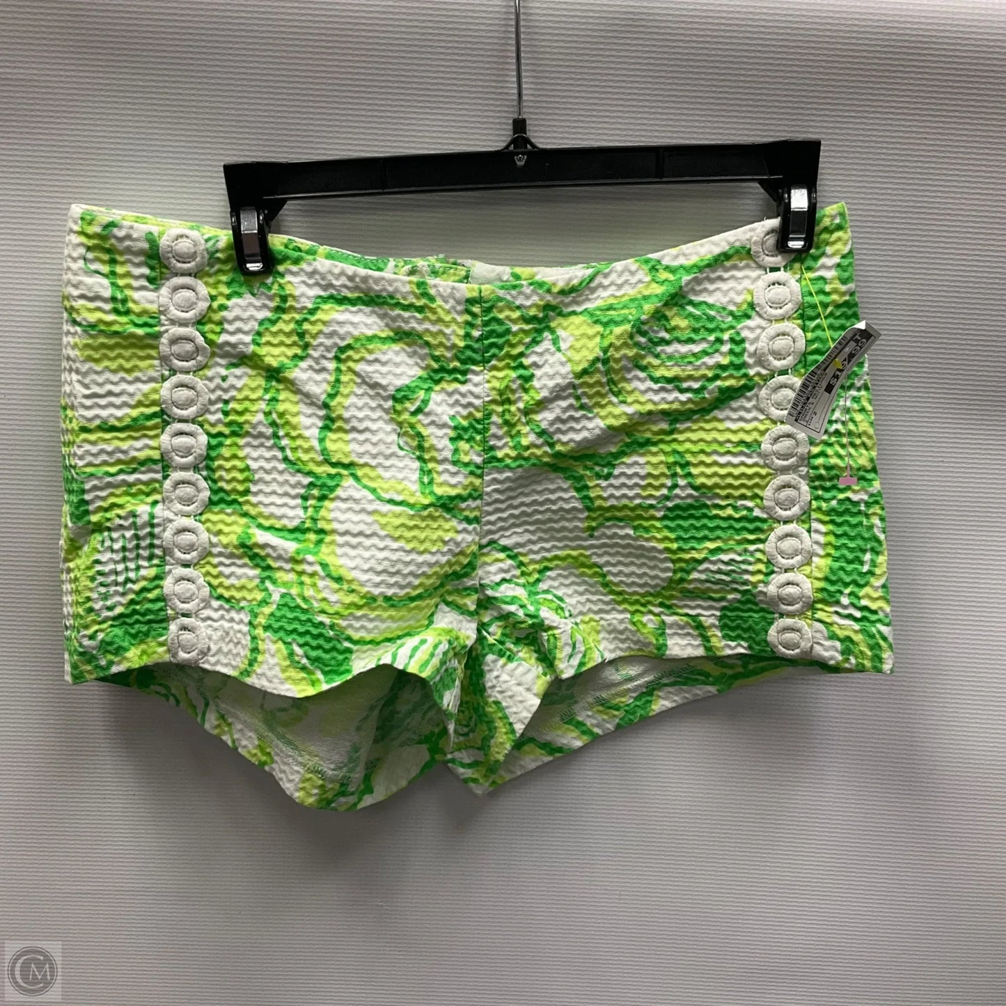 Shorts Designer By Lilly Pulitzer In Green & White, Size: 2