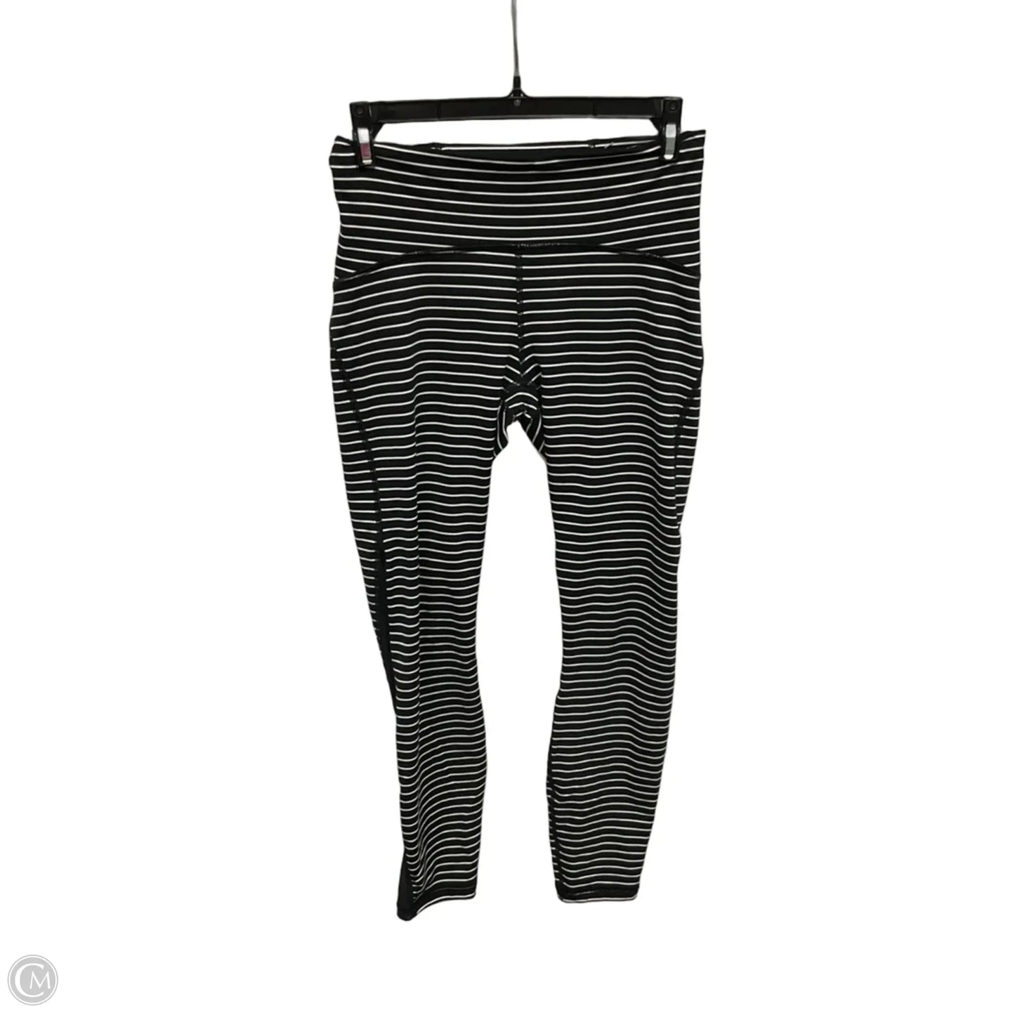 Athletic Leggings By Lululemon In Striped Pattern, Size: 6
