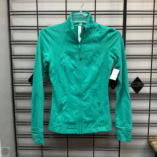 Athletic Jacket By Lululemon In Green, Size: 4