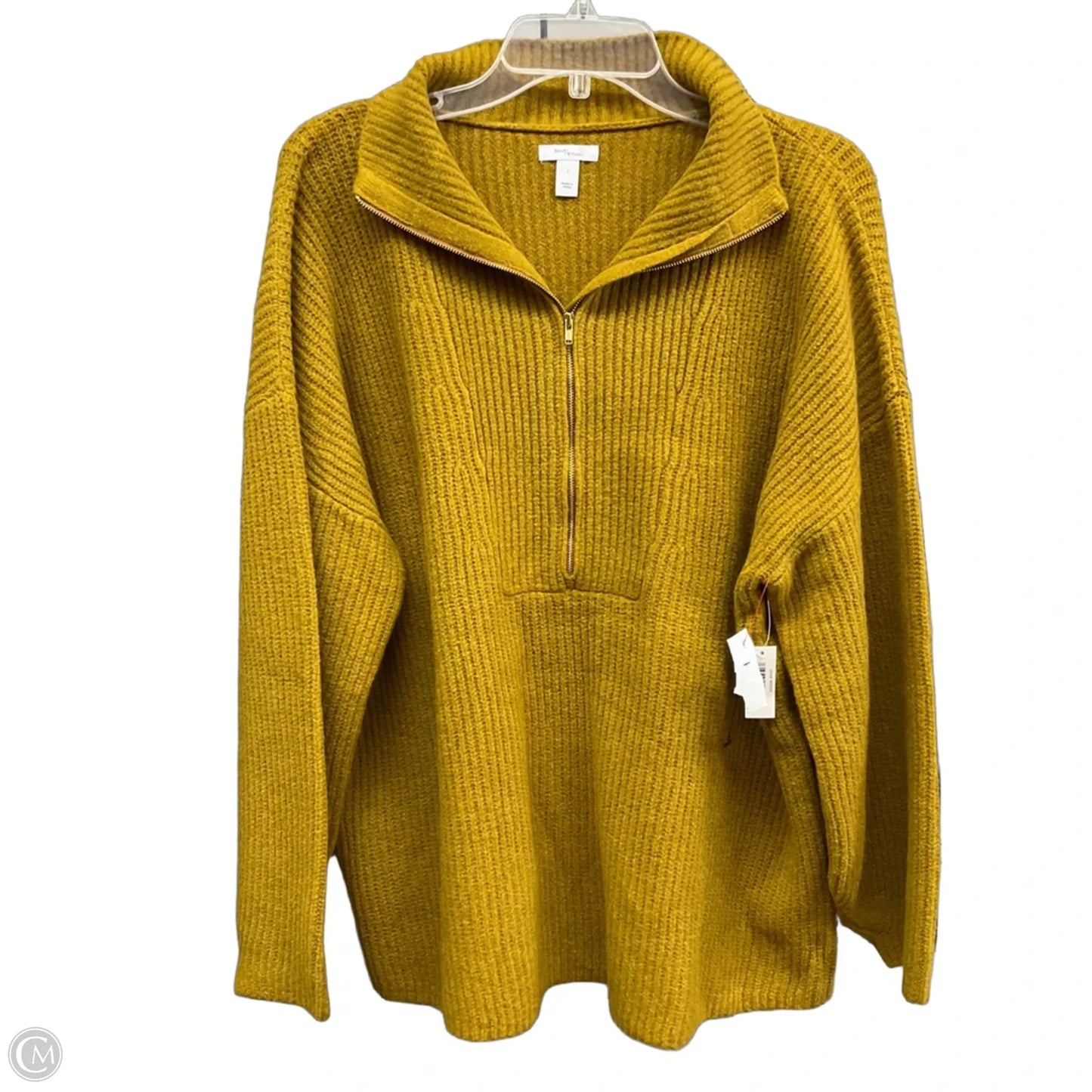 Sweater By Daily Ritual In Gold, Size: L
