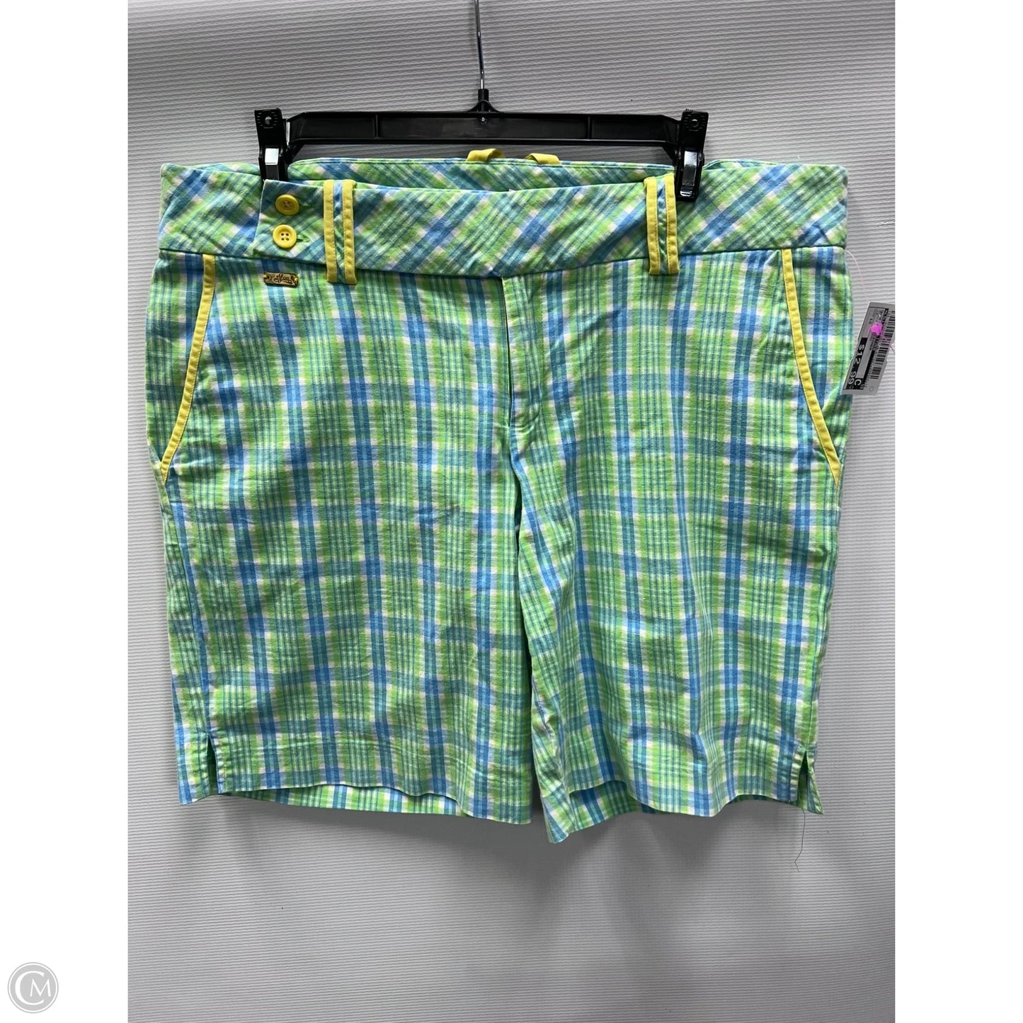 Shorts Designer By Lilly Pulitzer In Plaid Pattern, Size: 12