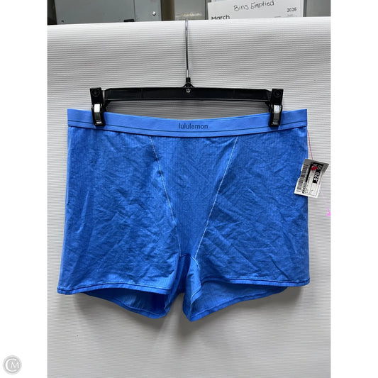 Athletic Shorts By Lululemon In Blue, Size: L