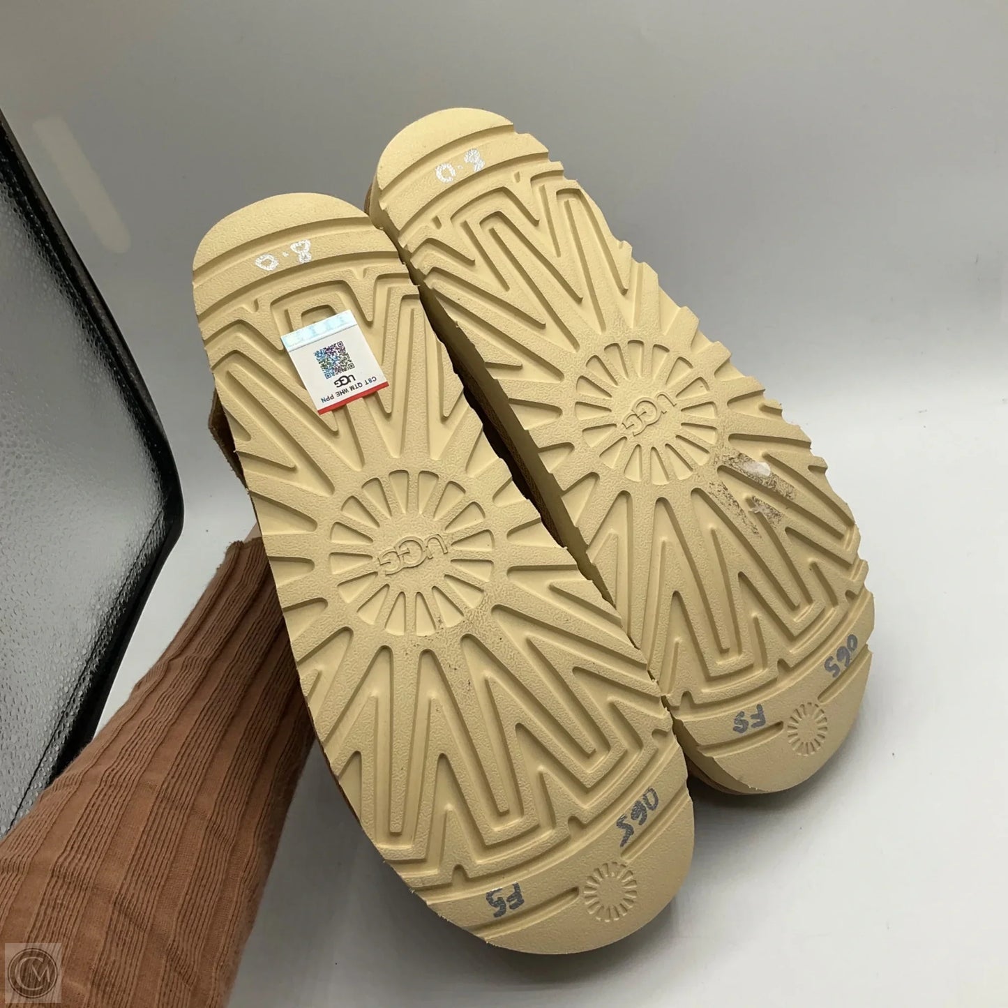 Sandals Designer By Ugg In Brown, Size: 8