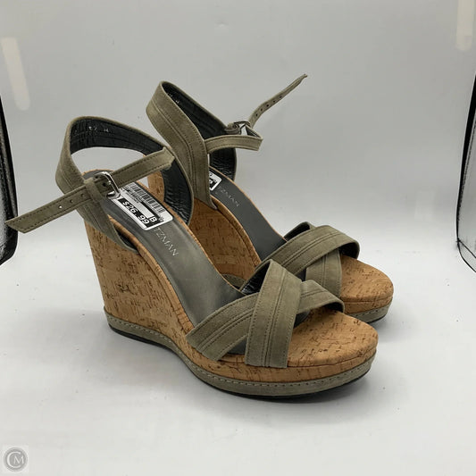 Sandals Designer By Stuart Weitzman In Green, Size: 8.5