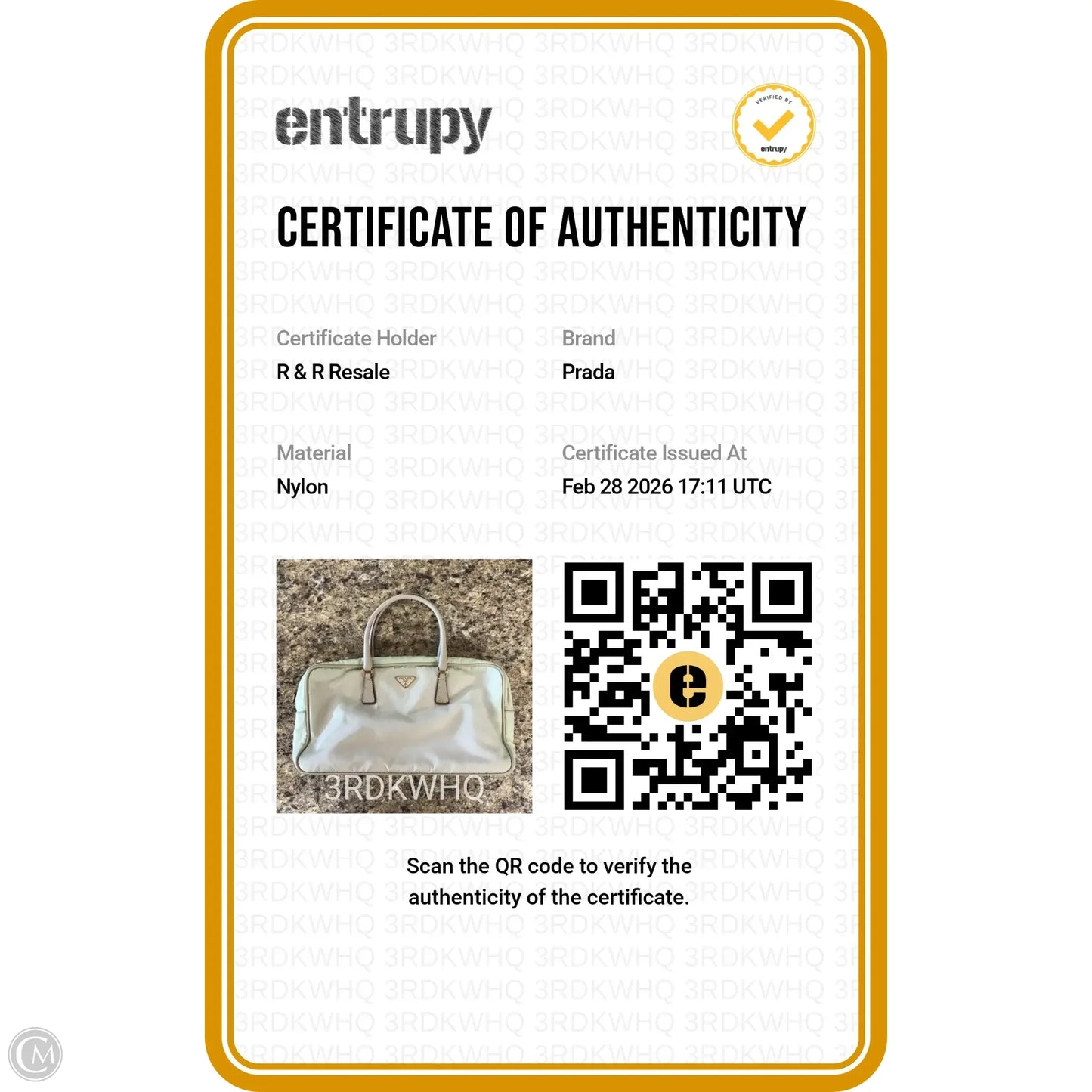 Handbag Luxury Designer By Prada, Size: Small