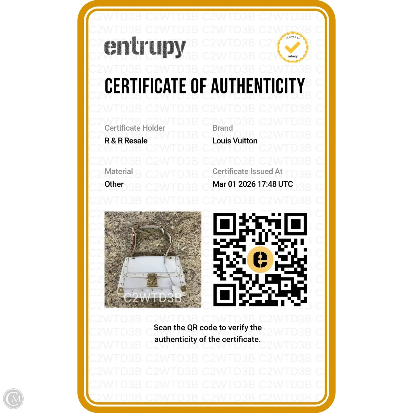 Handbag Luxury Designer By Louis Vuitton, Size: Small