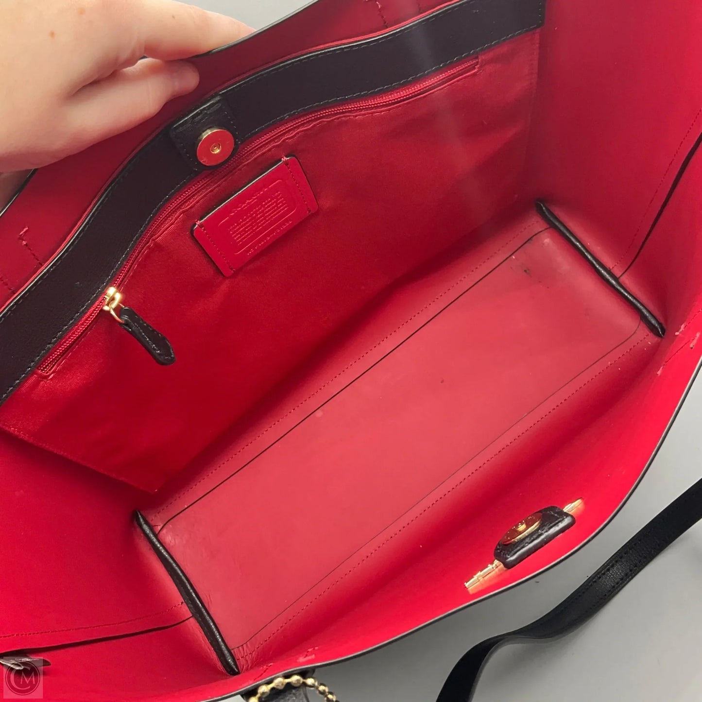 Handbag Designer By Coach, Size: Large