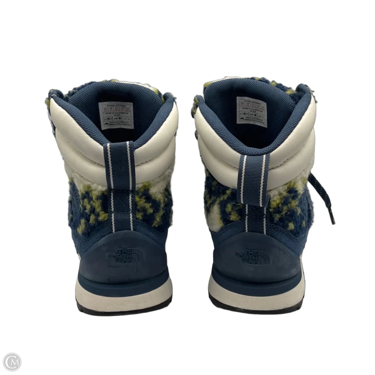 Boots Snow By The North Face In Blue & Green, Size: 7.5