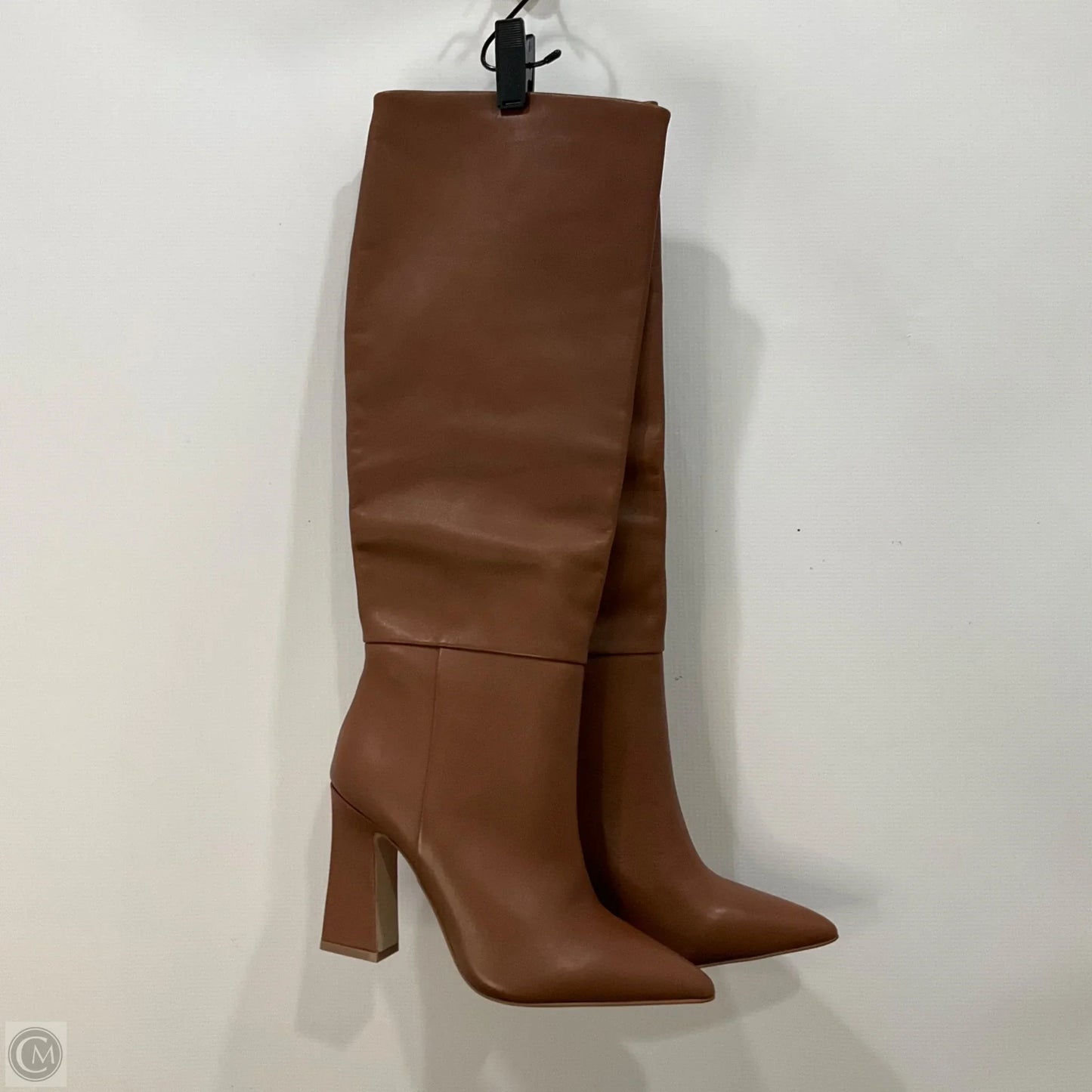 Boots Knee Heels By Steve Madden In Tan, Size: 6.5