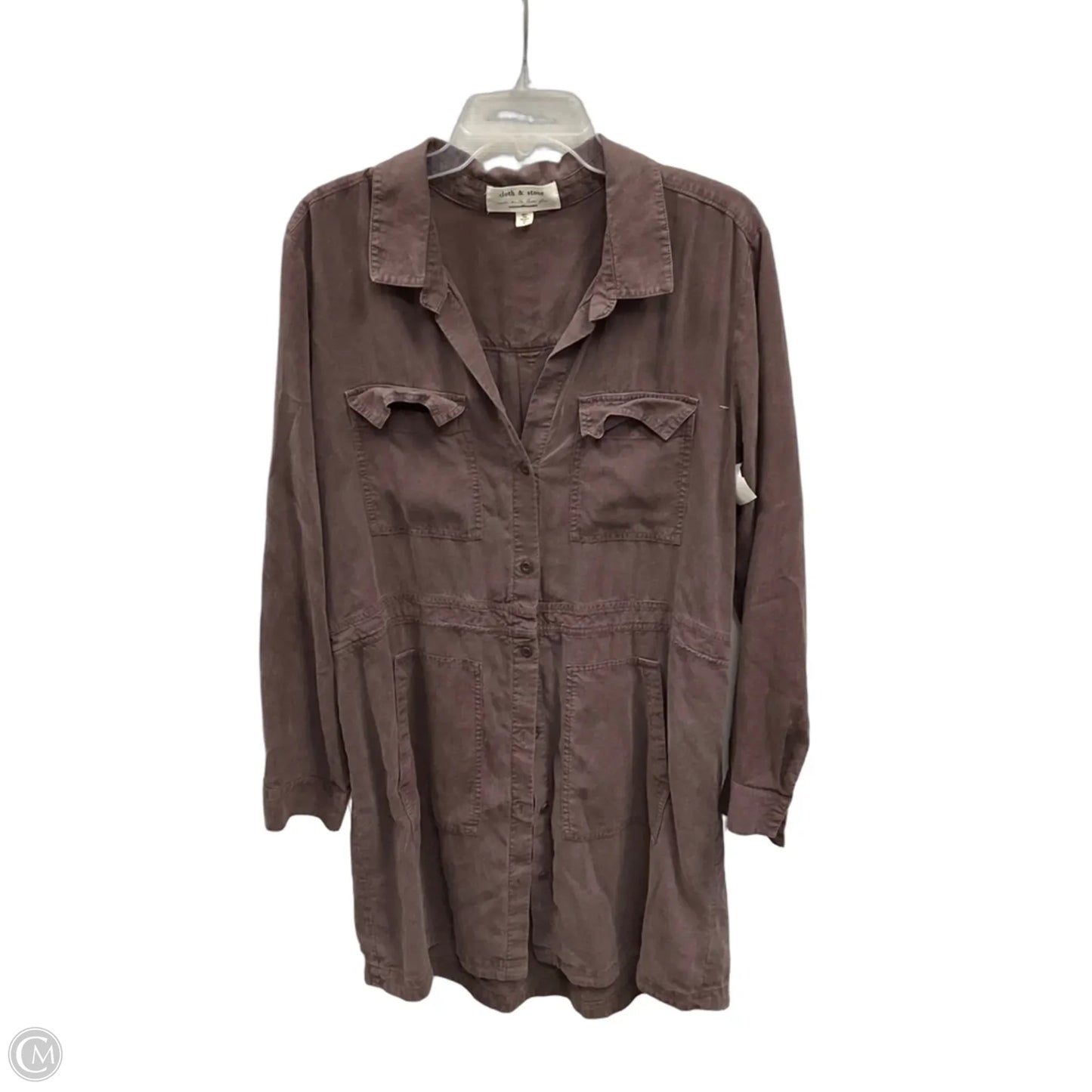 Dress Casual Midi By Cloth & Stone In Purple, Size: Xl