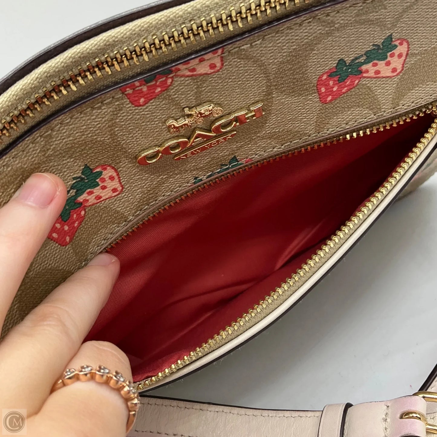 Crossbody Designer By Coach, Size: Medium