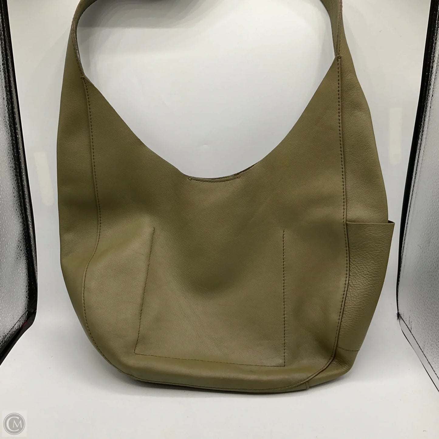 Handbag Leather By Madewell, Size: Large