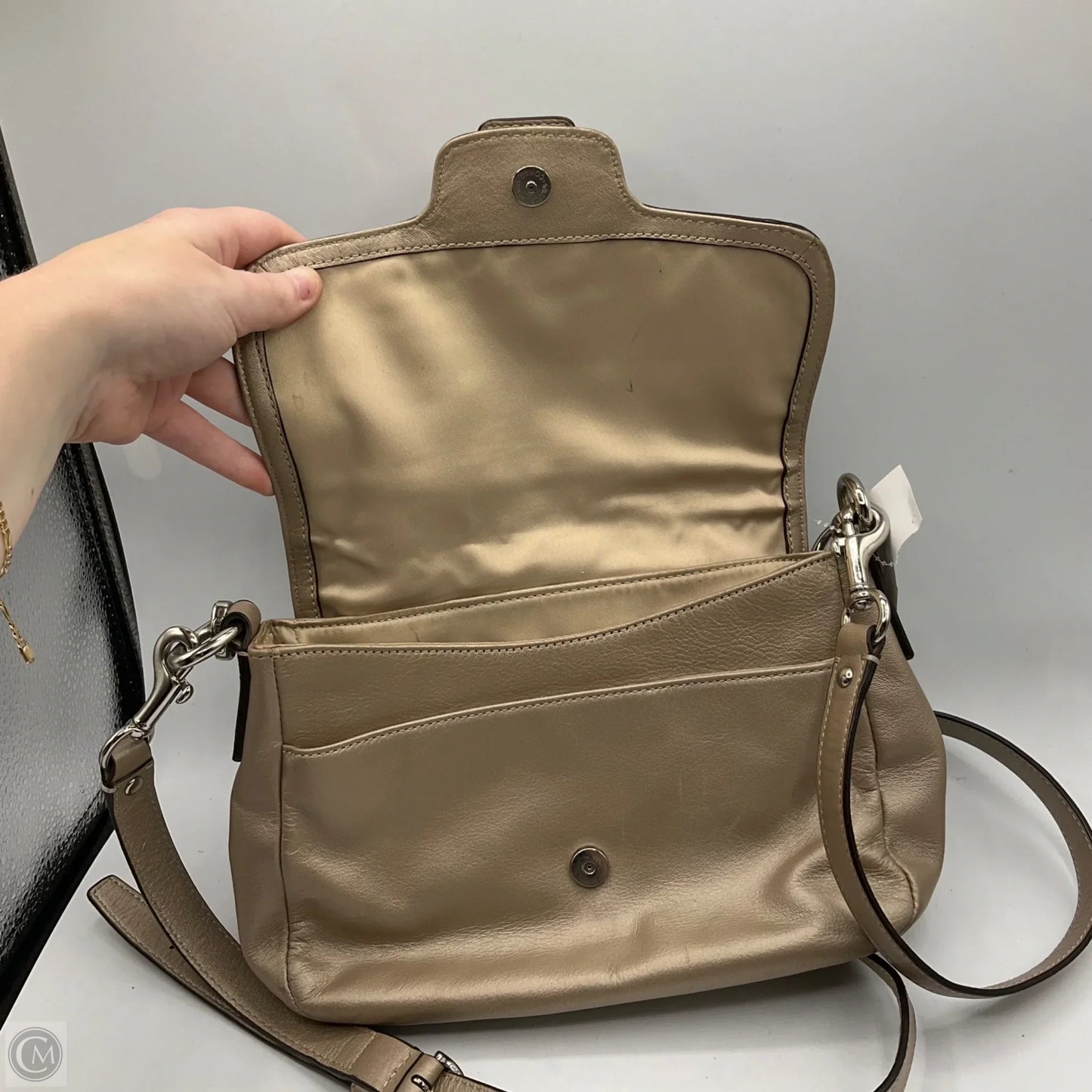 Crossbody Designer By Coach, Size: Small
